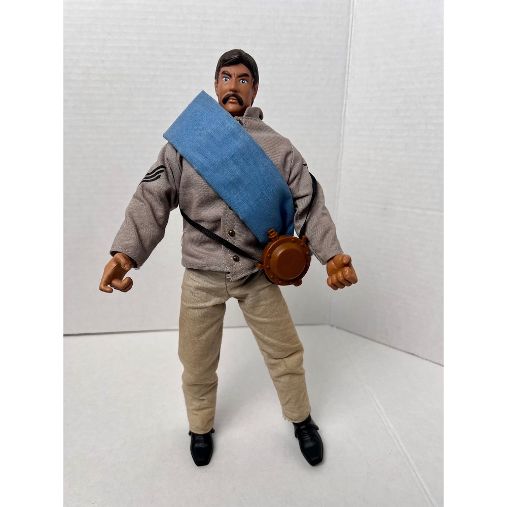 Soldiers of the World Military Action Figure 12 Inch Grey Uniform Canteen Sash